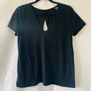 Victoria Sport Black Flowy Workout Cap Sleeve Top
